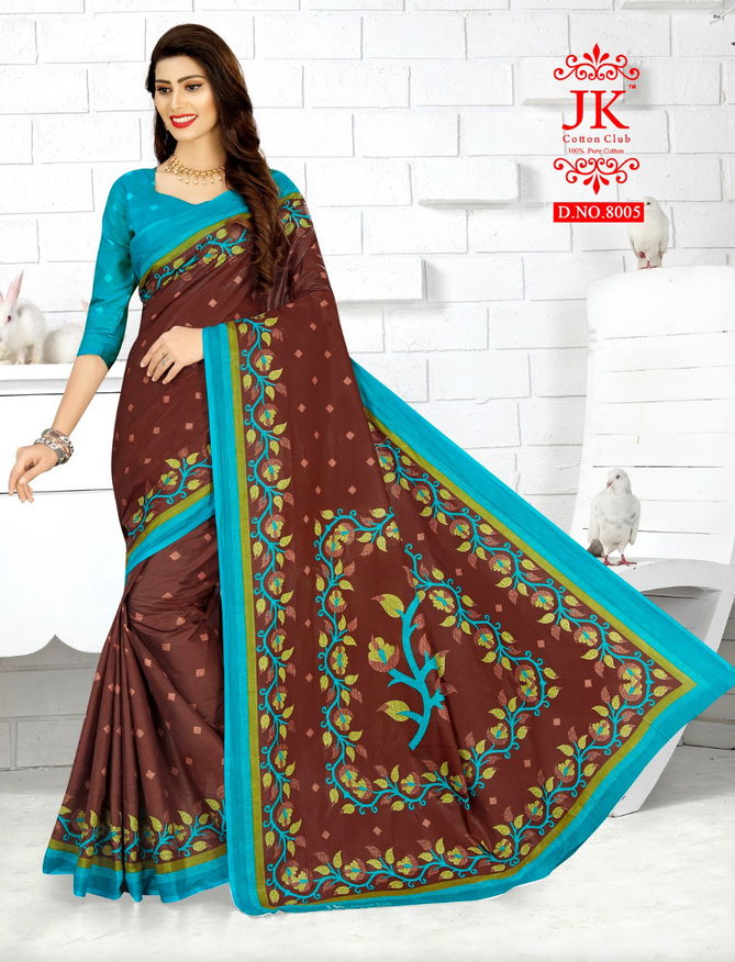 Jk Tulsi 8 Casual Daily Wear Cotton Printed Saree Collection